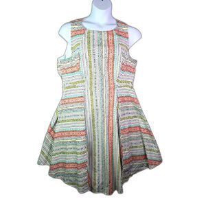 Torrid Insider Collection Stripe Dress Multicolor 22 Sleeveless Fit Flare